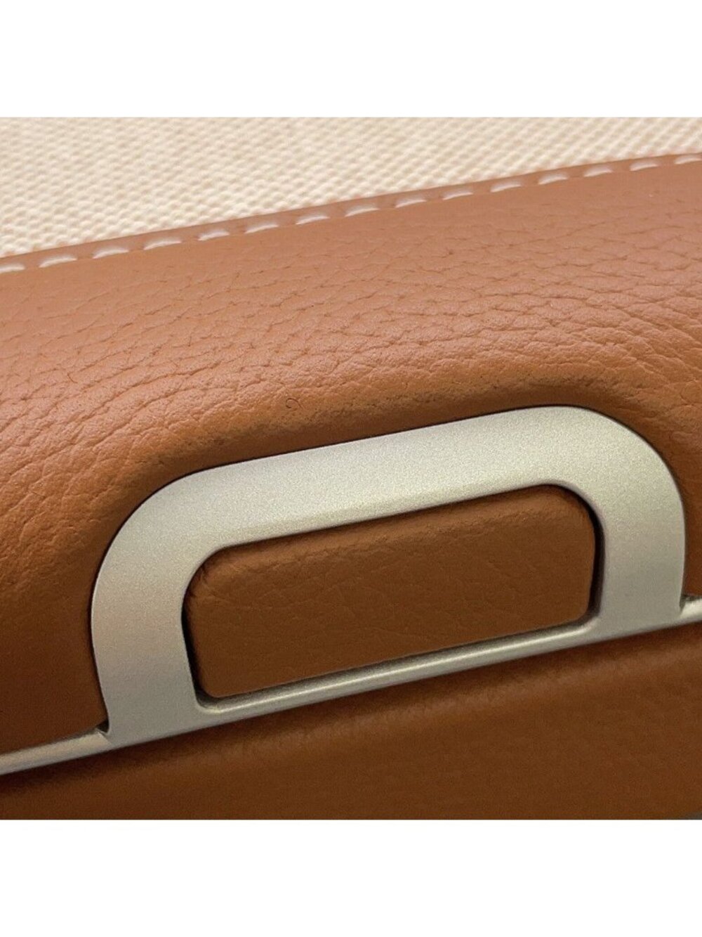 Hermes Carry Case Low Ring Mobility Suitcase Gold Silver Toile Ash Taurillon - Picture 8 of 10